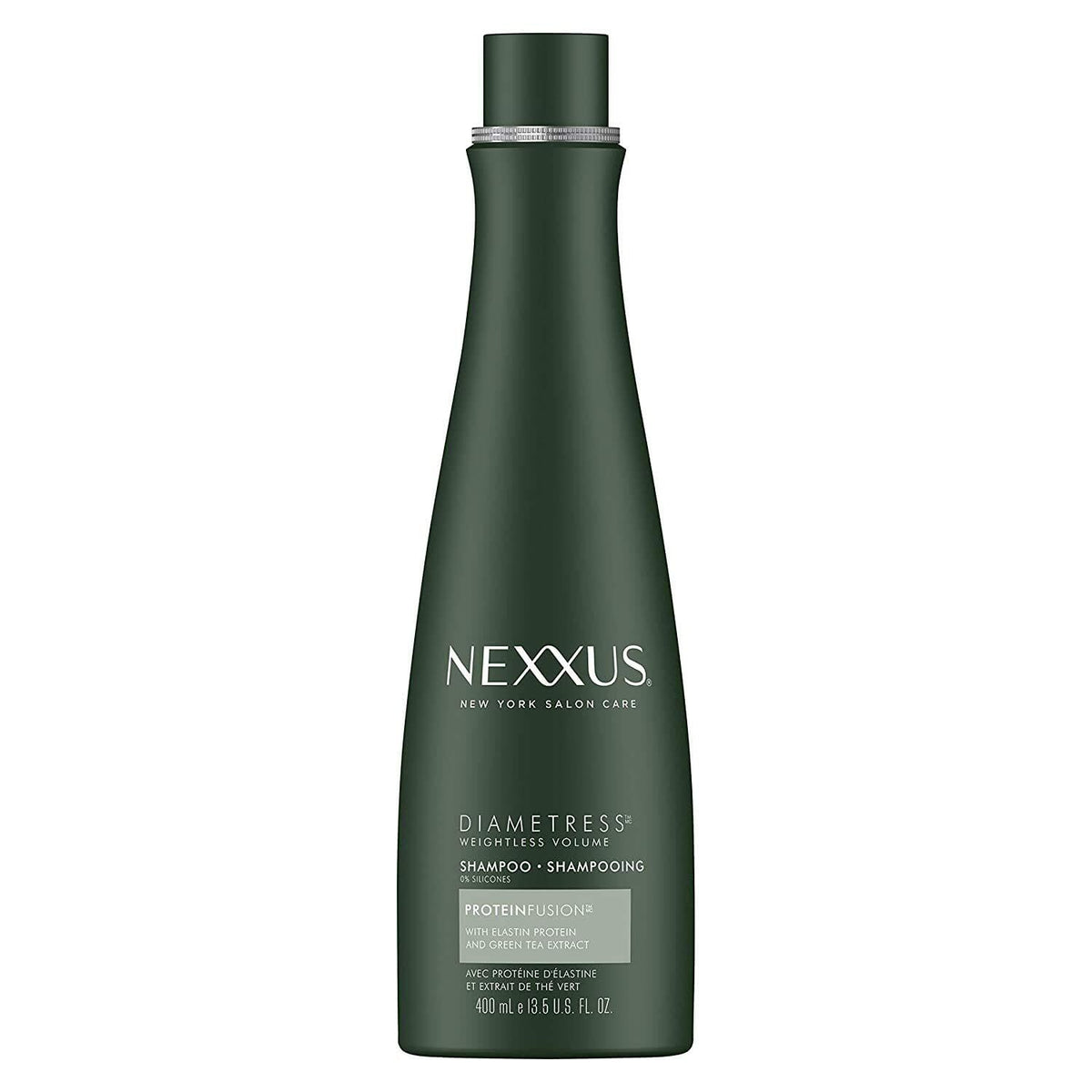 Nexxus DIAMETRESS volume shampoo 2-pack bottle for fuller-looking hair.