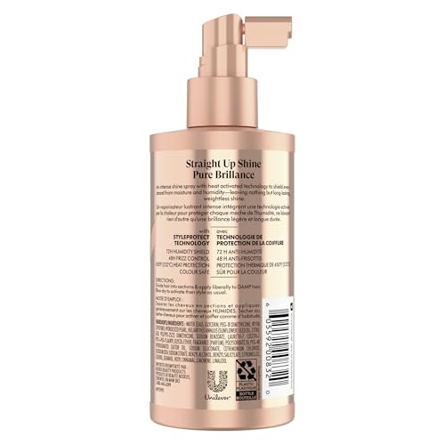 Nexxus Epic Shine Spray muestra Tecnología STYLEPROTECT en acción