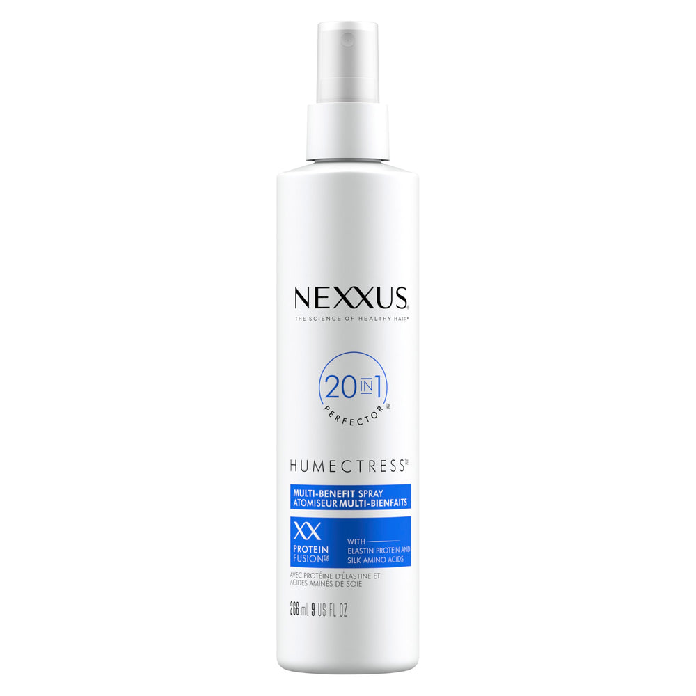 Nexxus Humectress leave-in spray bottle for frizz control and hydration