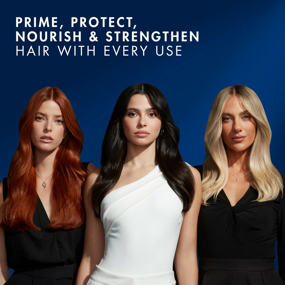 Nexxus Humectress spray emphasizing heat protection during styling