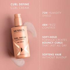Nexxus bote con protección de humedad 72 h para rizos.