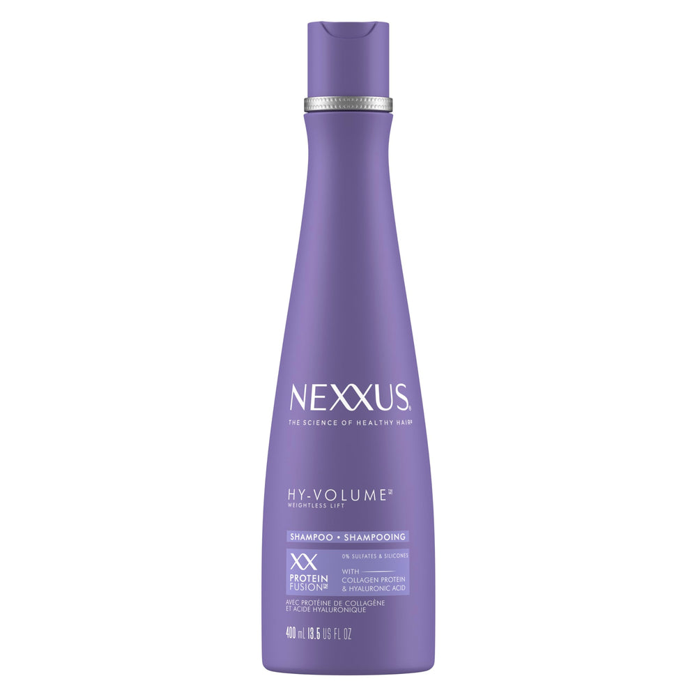 Nexxus HY-VOLUME Champú, botella vertiendo, para volumen ligero desde la raíz.