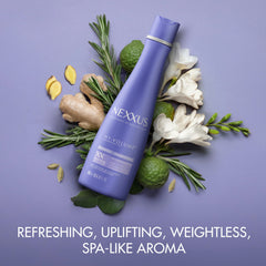 Proteína ProteinFusion de Nexxus HY-VOLUME fortalece cada hebra.