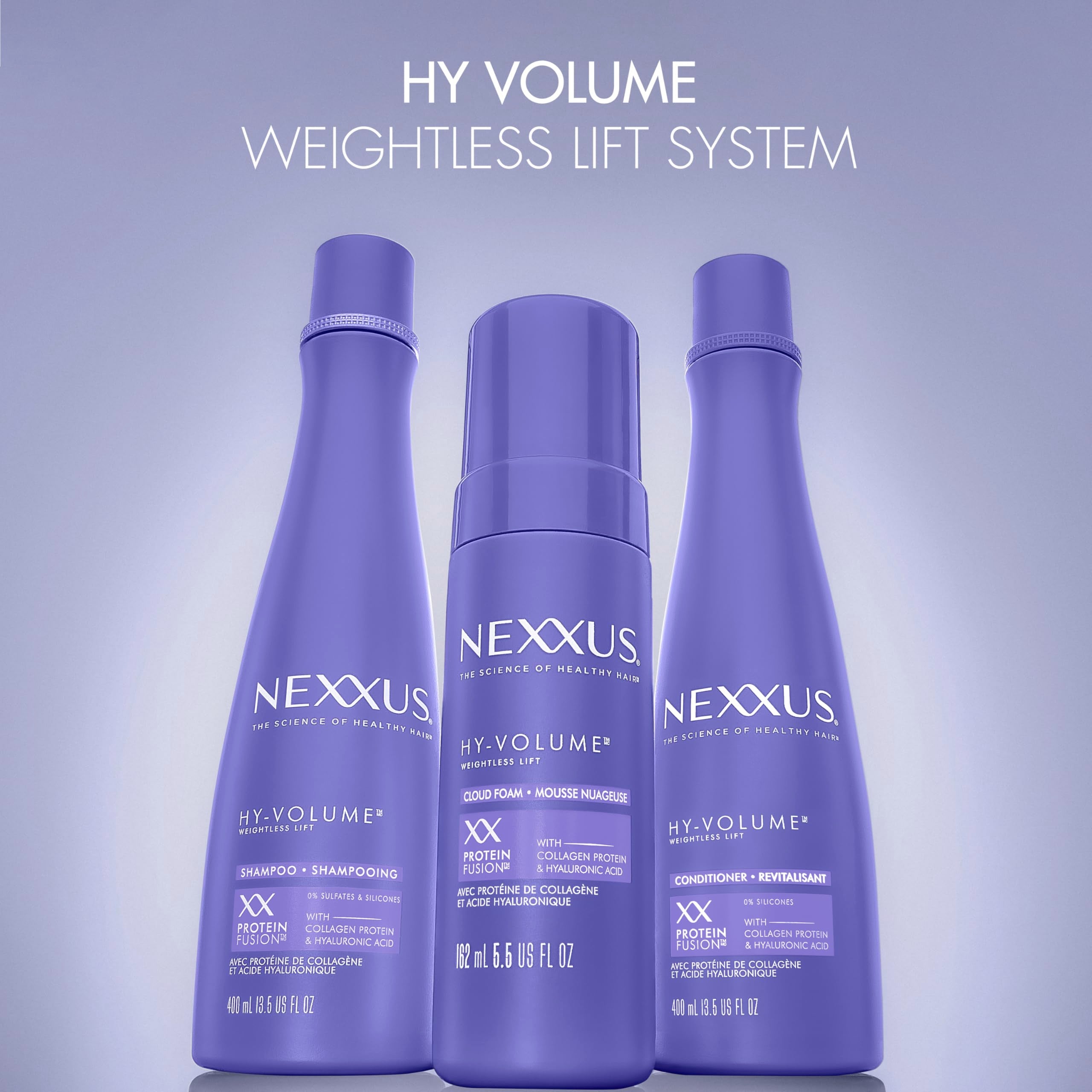 Nexxus Hy-Volume Cloud Foam con Magnitube, tecnología que potencia el volumen