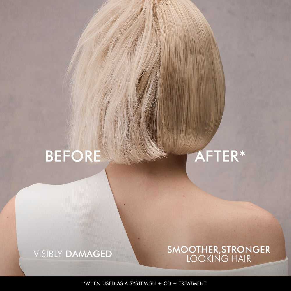 Nexxus Keraphix conditioner hair wet closeup hints at slip and moisture