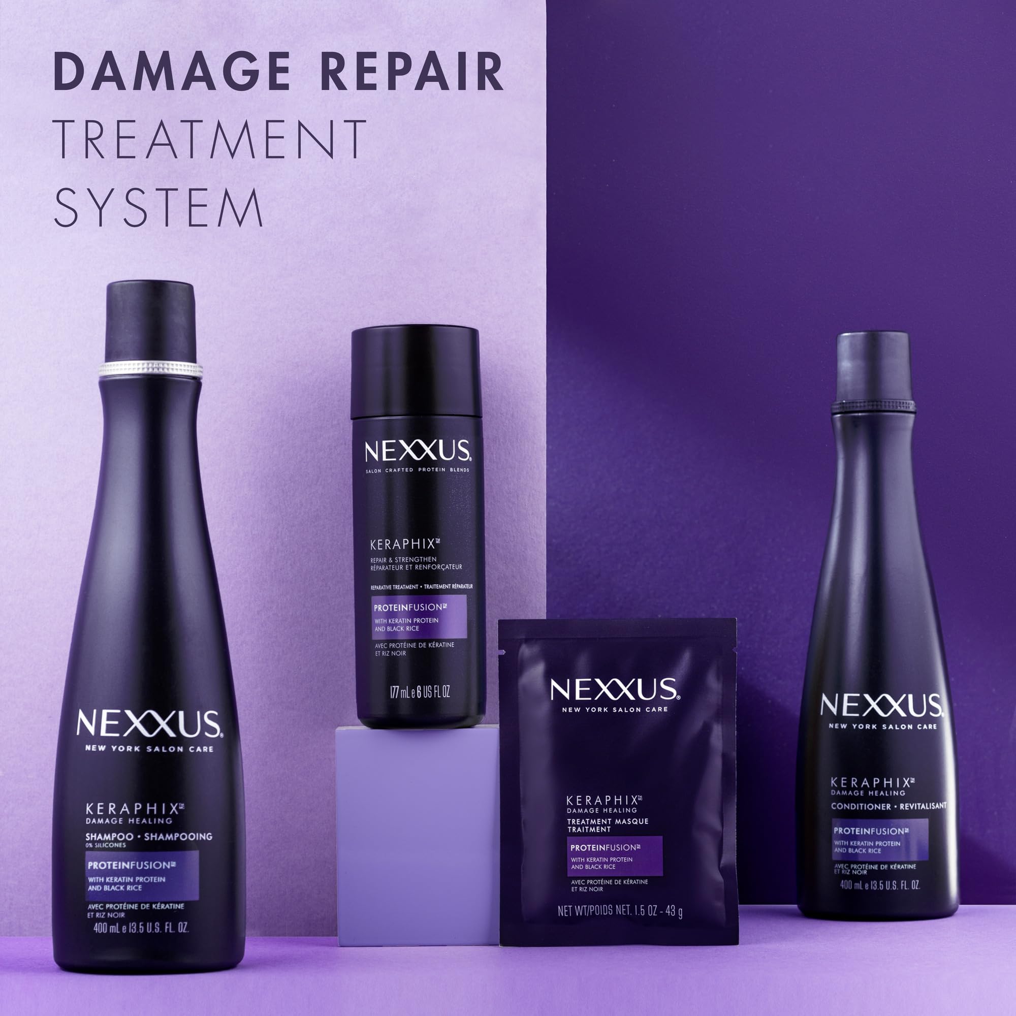 Mascarilla reparadora Keraphix para daño severo nutriendo la fibra capilar