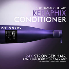 Nexxus Keraphix sellado de la cutícula, mejora la elasticidad capilar.