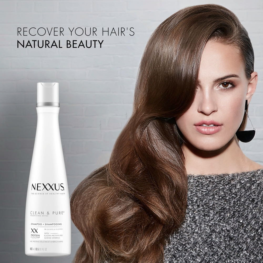 Nexxus Limpio y Puro espuma de lavado, sensación cremosa para uso diario