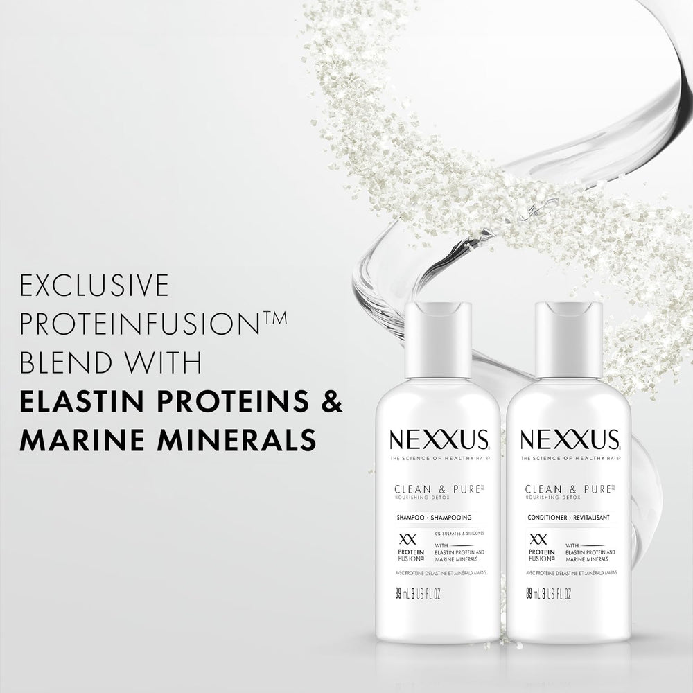 Nexxus ProteinFusion: mezcla de proteínas para hidratación y protección.