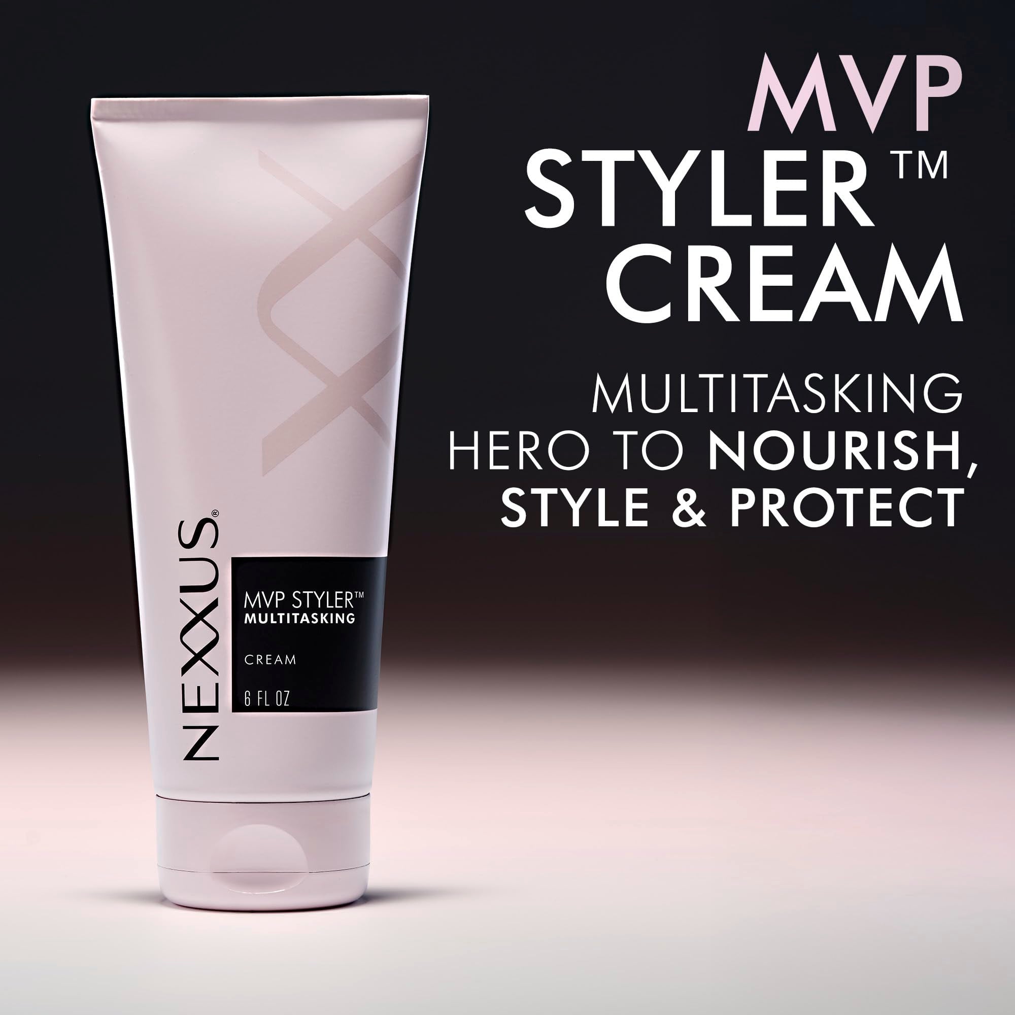 Nexxus MVP Styler aplicada con secador para estilo rápido