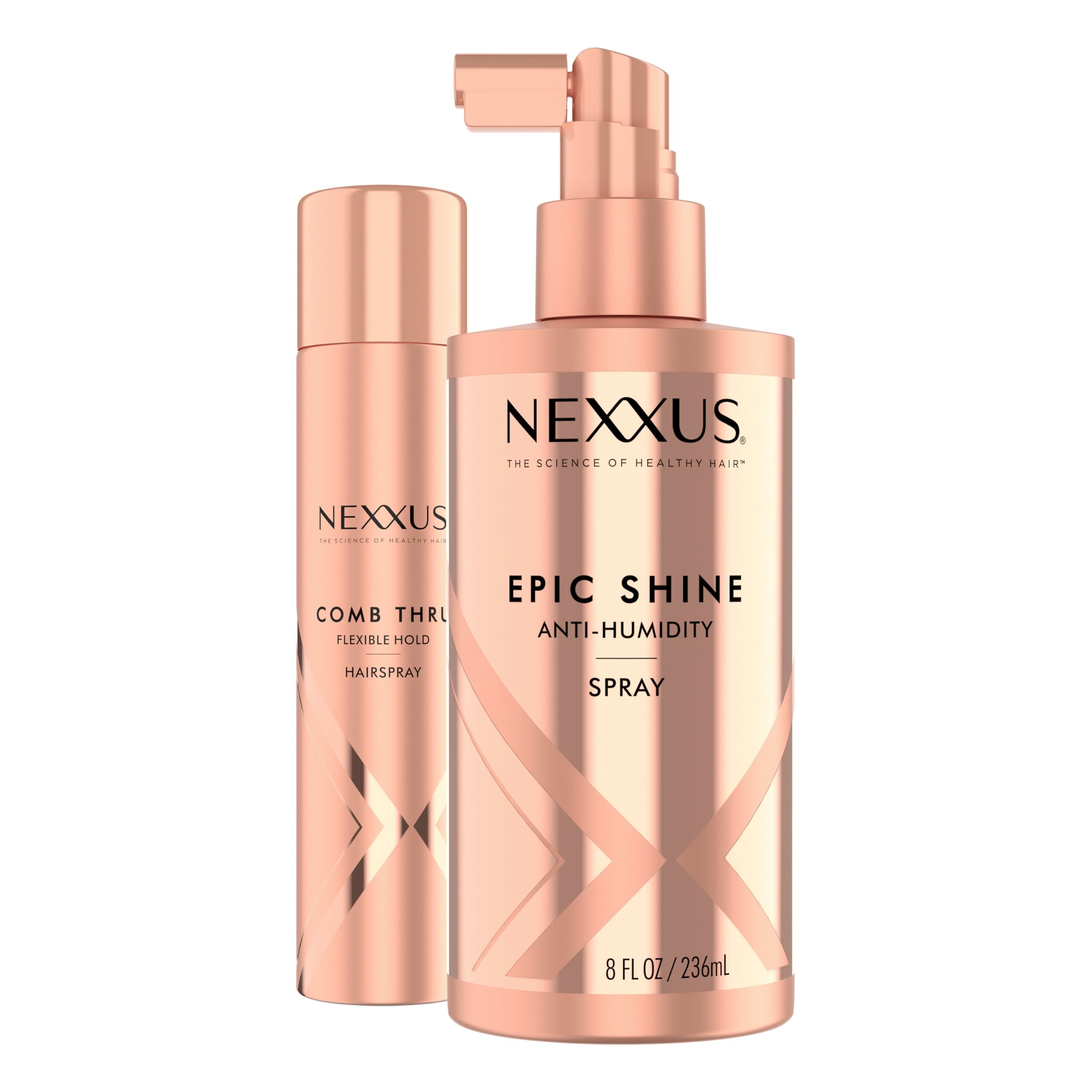 Nexxus protección de humedad 72H para apariencia saludable.
