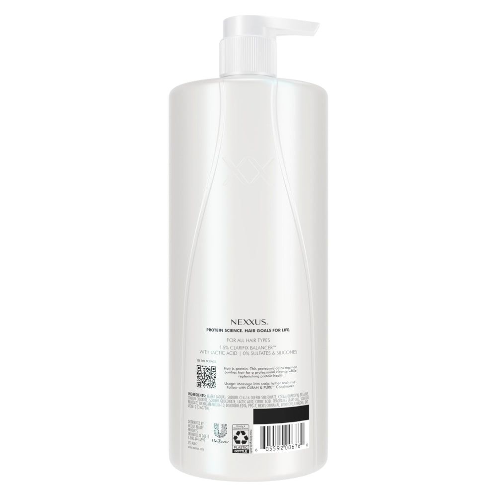 Nexxus ProteinFusion elastin protein blend highlighting strength and moisture benefits.