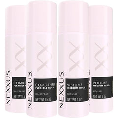 Nexxus Comb Thru: spray fijación flexible para peinados ligeros y manejables.