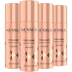 Nexxus Travel Mousse envase compacto para viaje, fácil de llevar