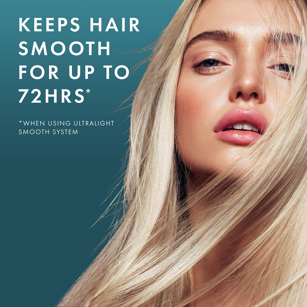 Nexxus Ultralight Smooth Conditioner applied from root to tip for even nourishment.