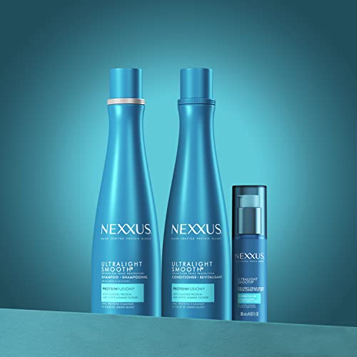 Nexxus Ultralight Smooth, Proteinfusion en botella, detalle de ingredientes para fortalecimiento suave.