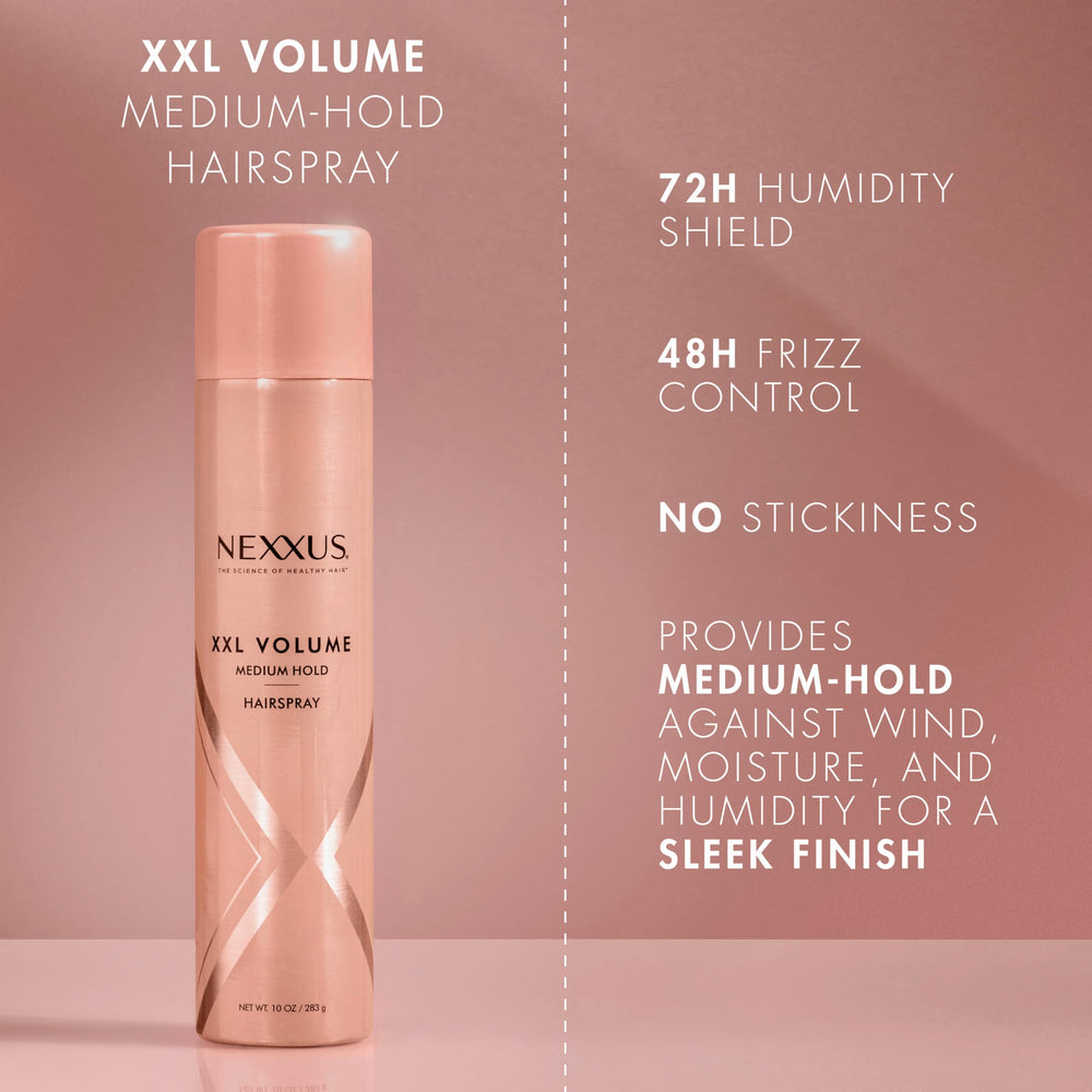 Nexxus XXL Volume: control del frizz para cabello suave.