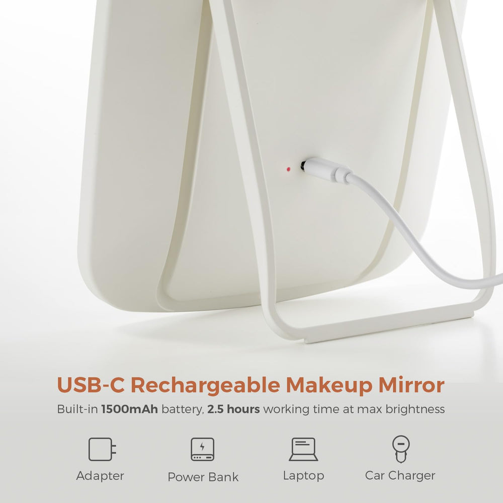 NEZZOE compact desk mirror fits on any surface