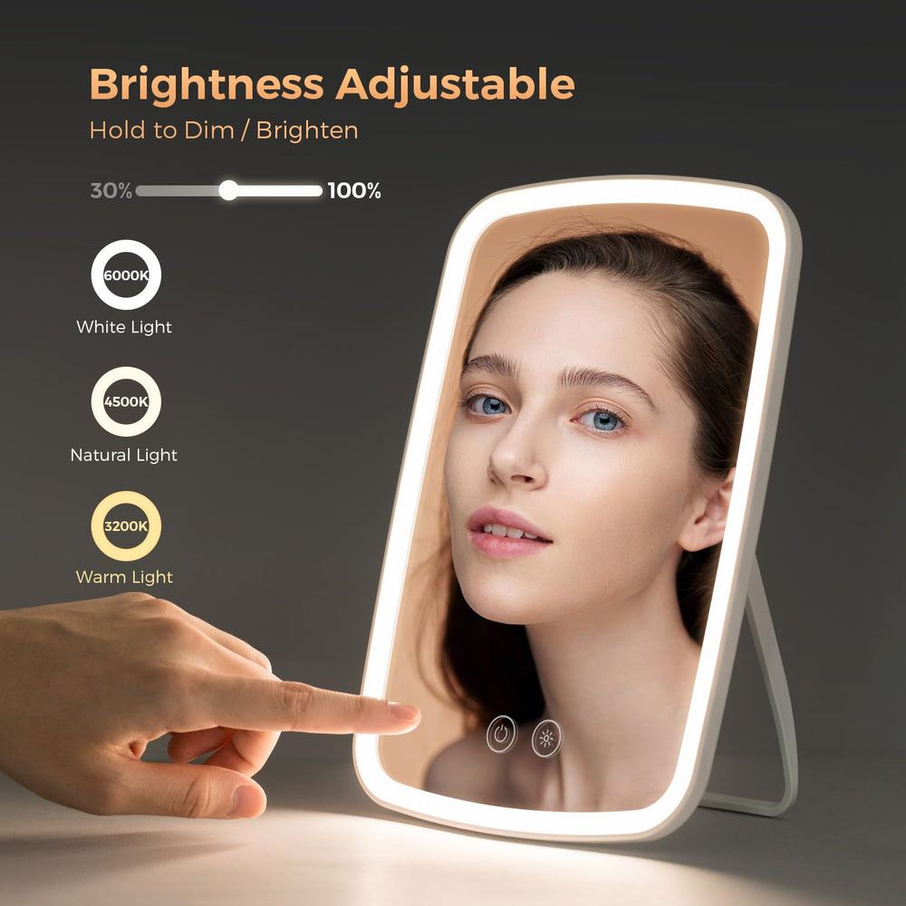NEZZOE rechargeable mirror with USB-C charging for on-the-go use