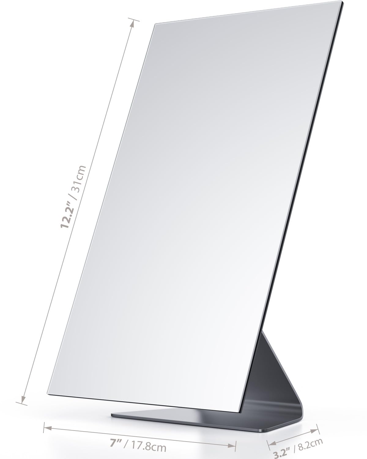 NEZZOE clear glass mirror shows true reflection with minimal distortion.