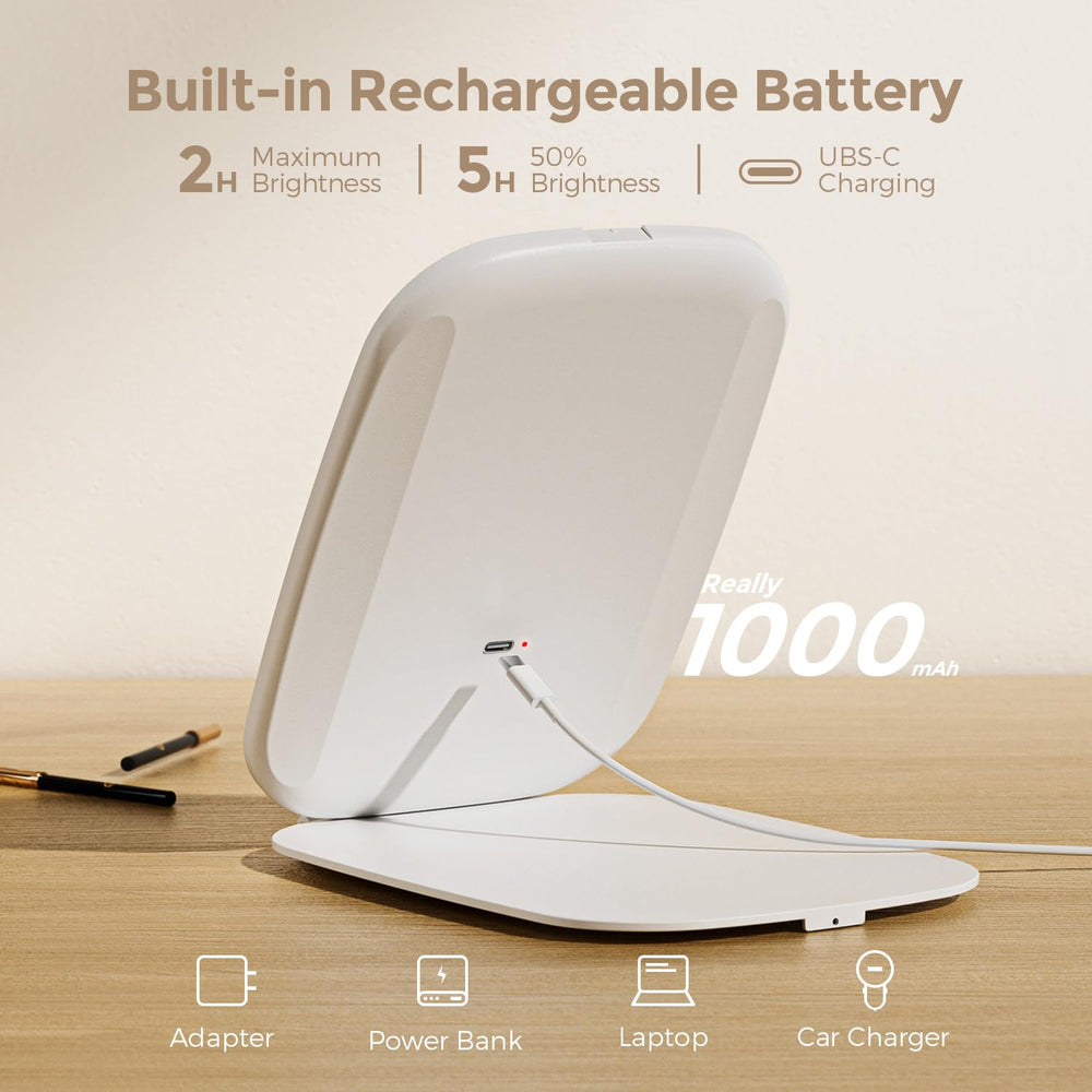 NEZZOE rechargeable mirror battery lasts about two hours.