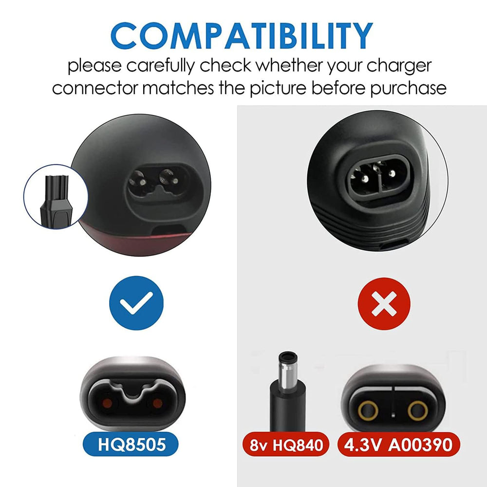 NFGEKT 15V charger with 3.3 ft cable for flexible grooming.