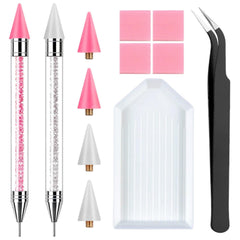 NFRBTD rhinestone picker tool with wax tips for precise stone placement