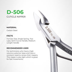 Nghia D-506 grey plated full jaw close-up showing durable edge.
