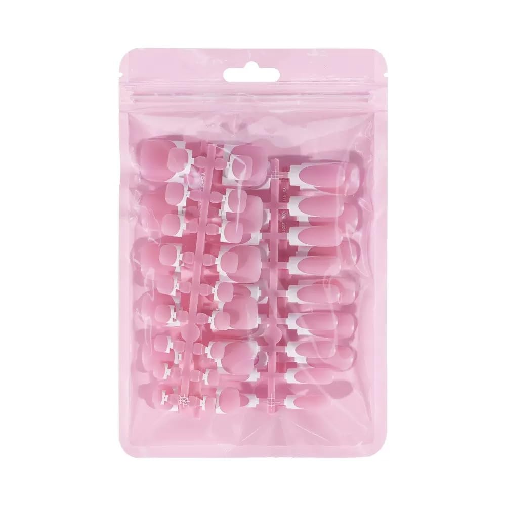 NHIXK jelly glue stickers 48pcs for reusable nail applications in everyday wear.
