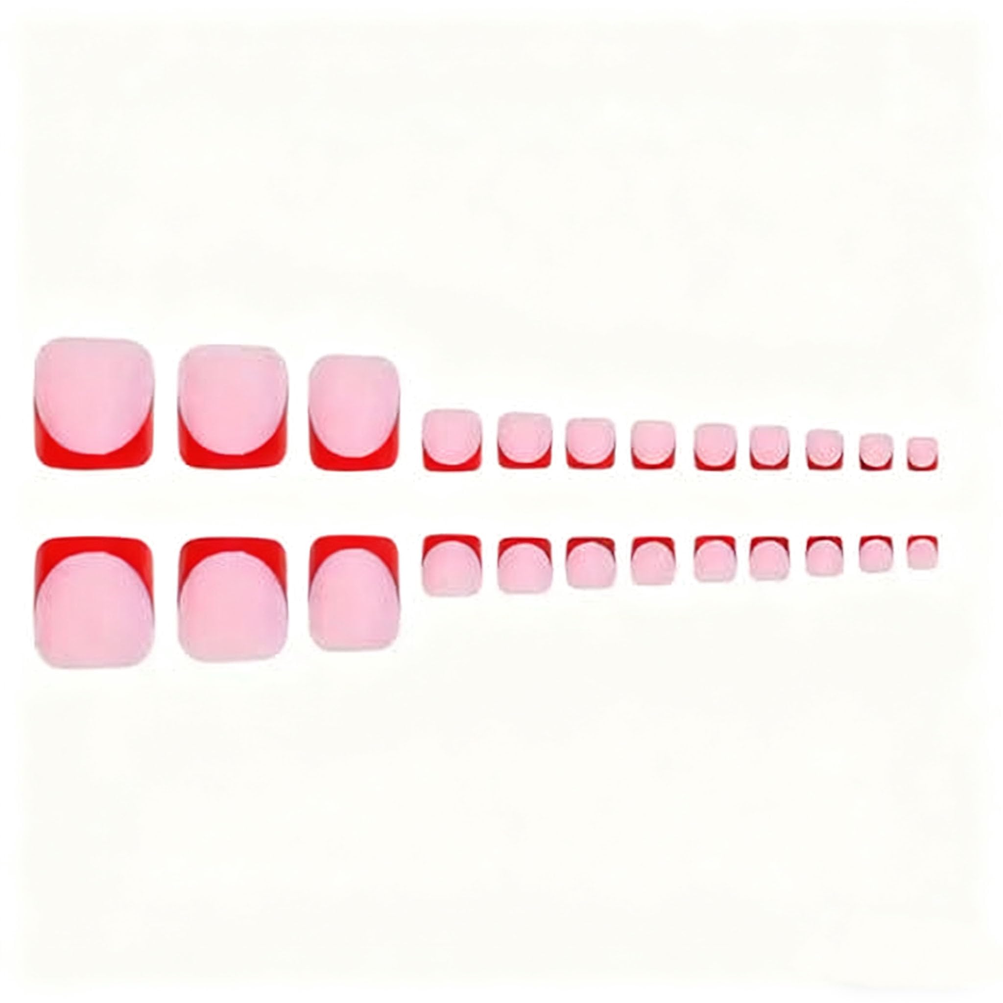 NHIXK press-on toenails set for coordinated hand and foot looks