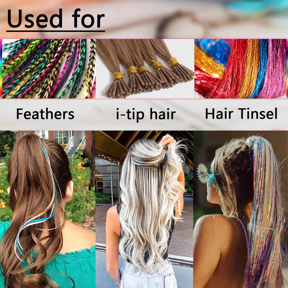 NIACONN beads with soft silicone lining protects strands.