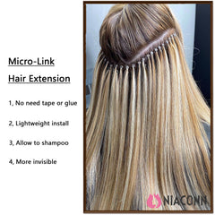 NIACONN hair-protect design beads reduce friction during installation.