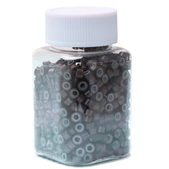 NIACONN silicone-lined micro-link beads protect hair during extensions.