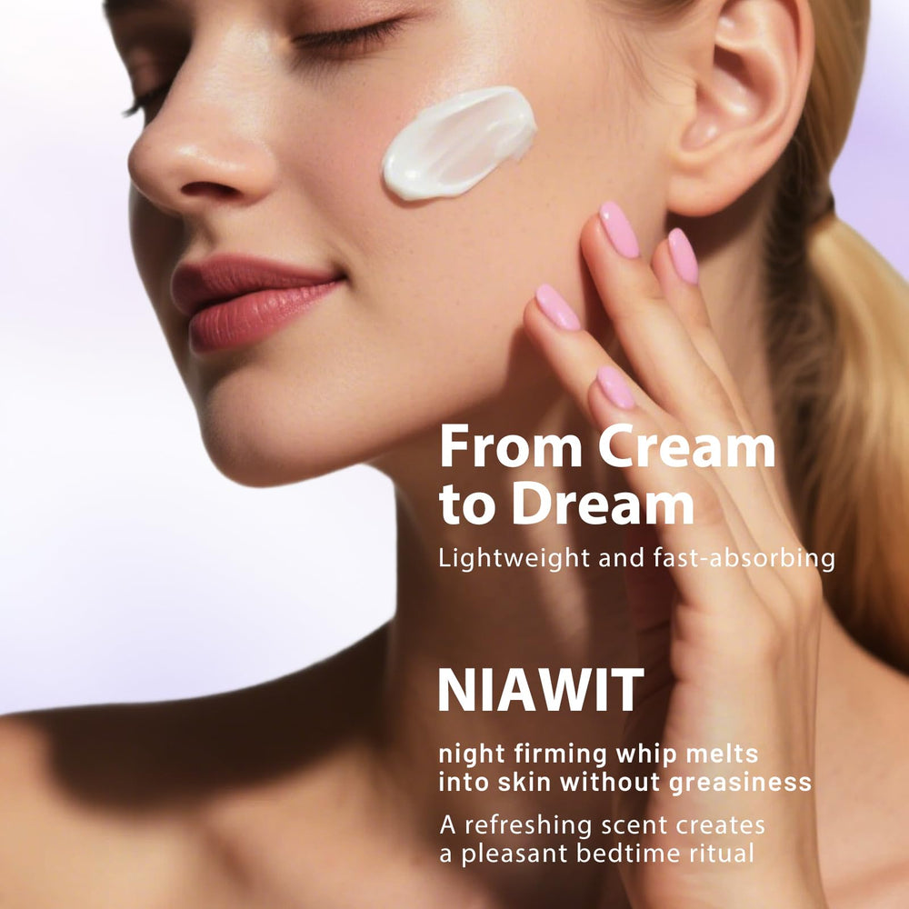Belly-area use during night routine promotes comforting skincare moment.