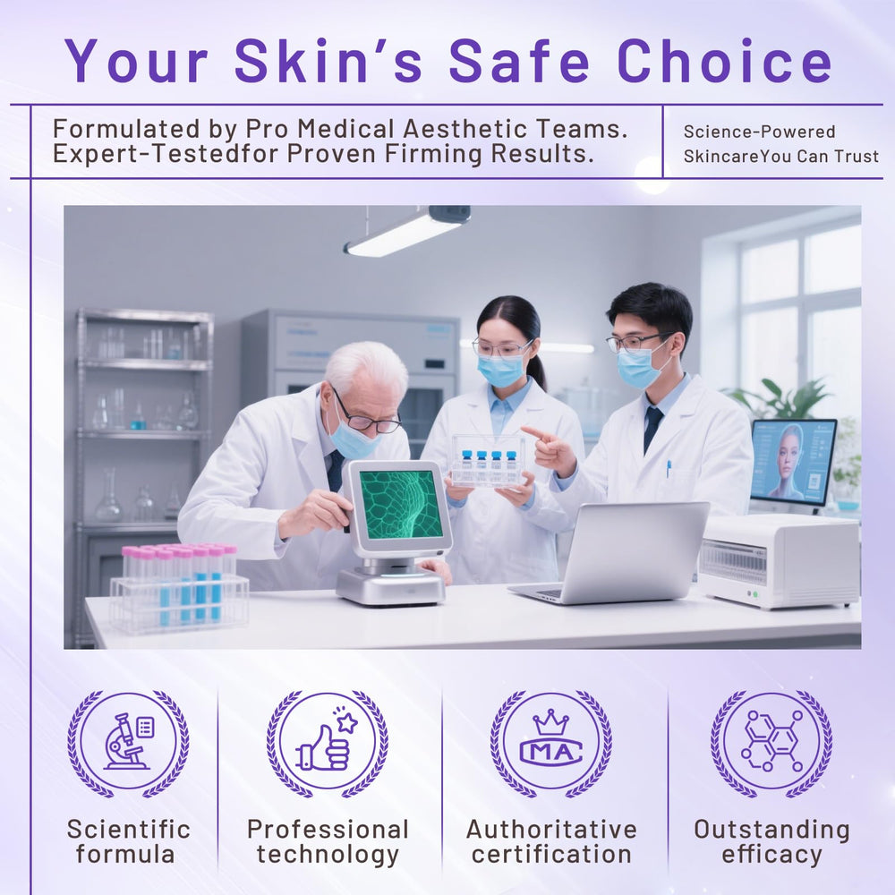 Thigh-area use image emphasizes smoothing and hydration.