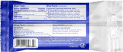 Nice 'N Clean aloe-vitamin-e wipe close-up shows moisturizing formula