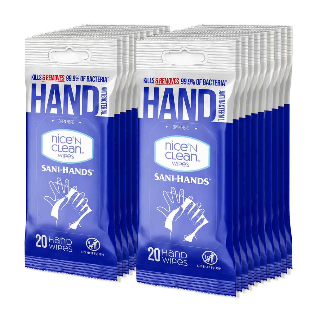 Nice 'N Clean sensitive-skin wet wipes in blue pack for everyday sanitizing