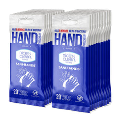 Nice 'N Clean sensitive-skin wet wipes in blue pack for everyday sanitizing