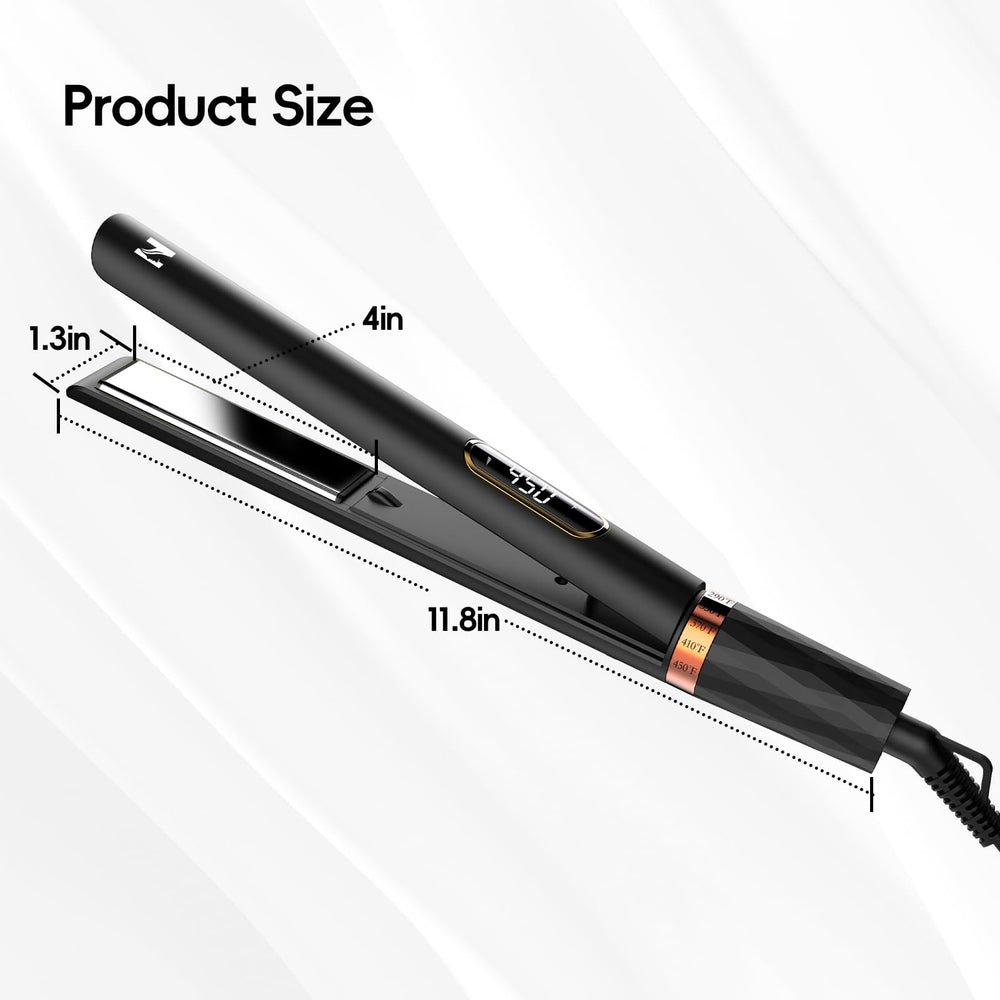 Nicebay five heat settings from 290°F to 450°F for various hair needs.