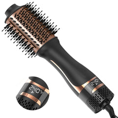 Nicebay hair dryer brush with oval barrel for smooth styling and fast drying