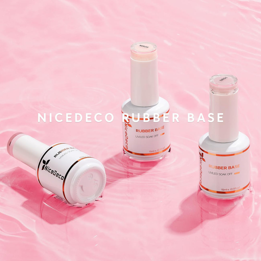 Nicedeco Long-wear base coat designed to last up to 21+ days.