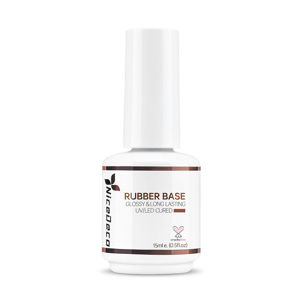 Nicedeco Rubber Base Coat bottle provides a smooth foundation.