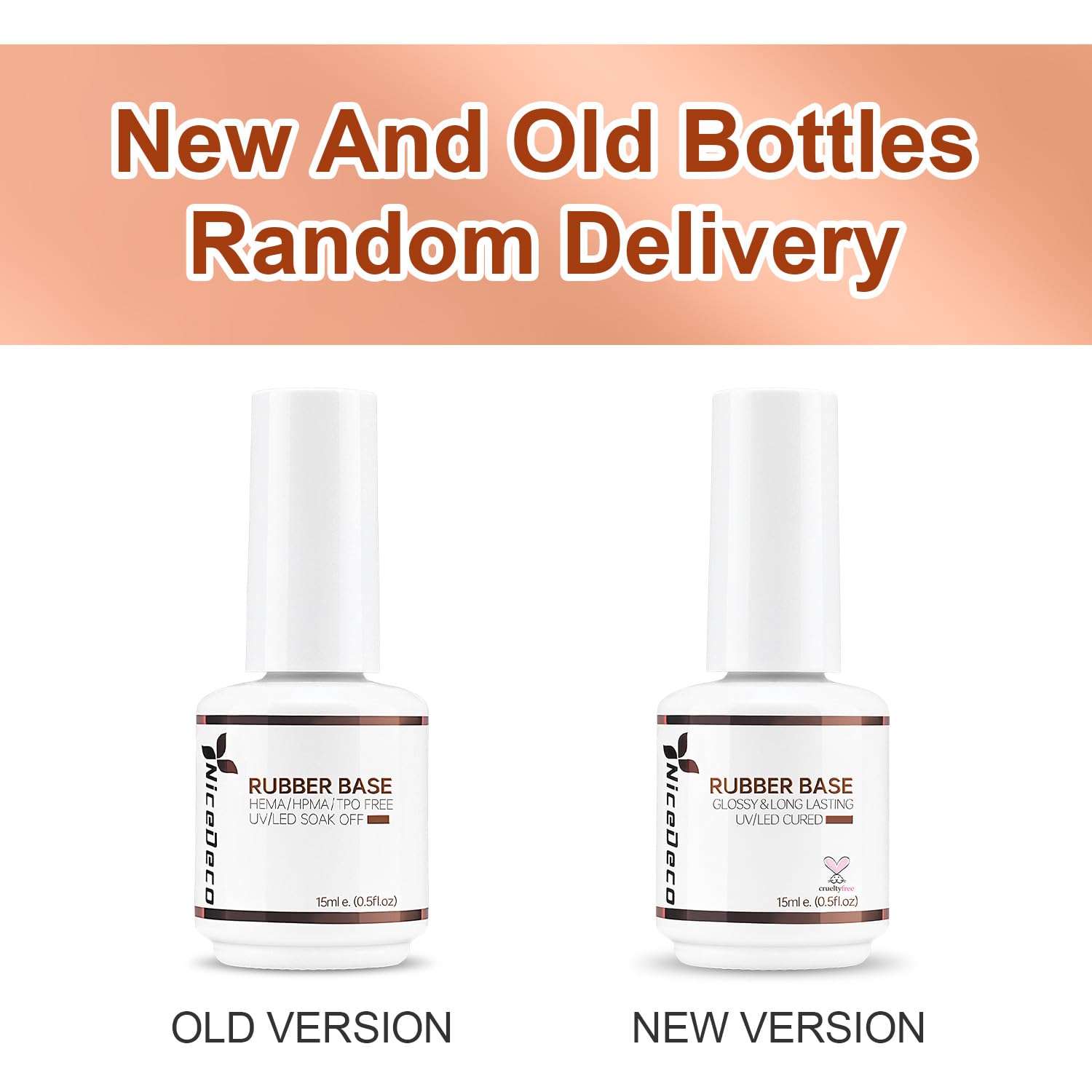 Nicedeco Vegan Cruelty-Free label highlighted on visuals.