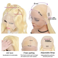 Nicele Ann 613 blonde 13x6 lace front wig parting space demo.