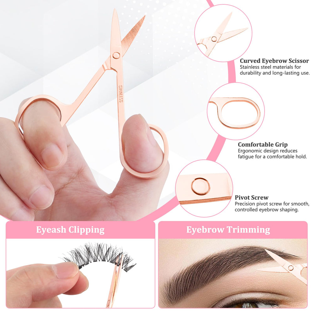 NICEMOVIC angle-tip tweezers for precise hair removal