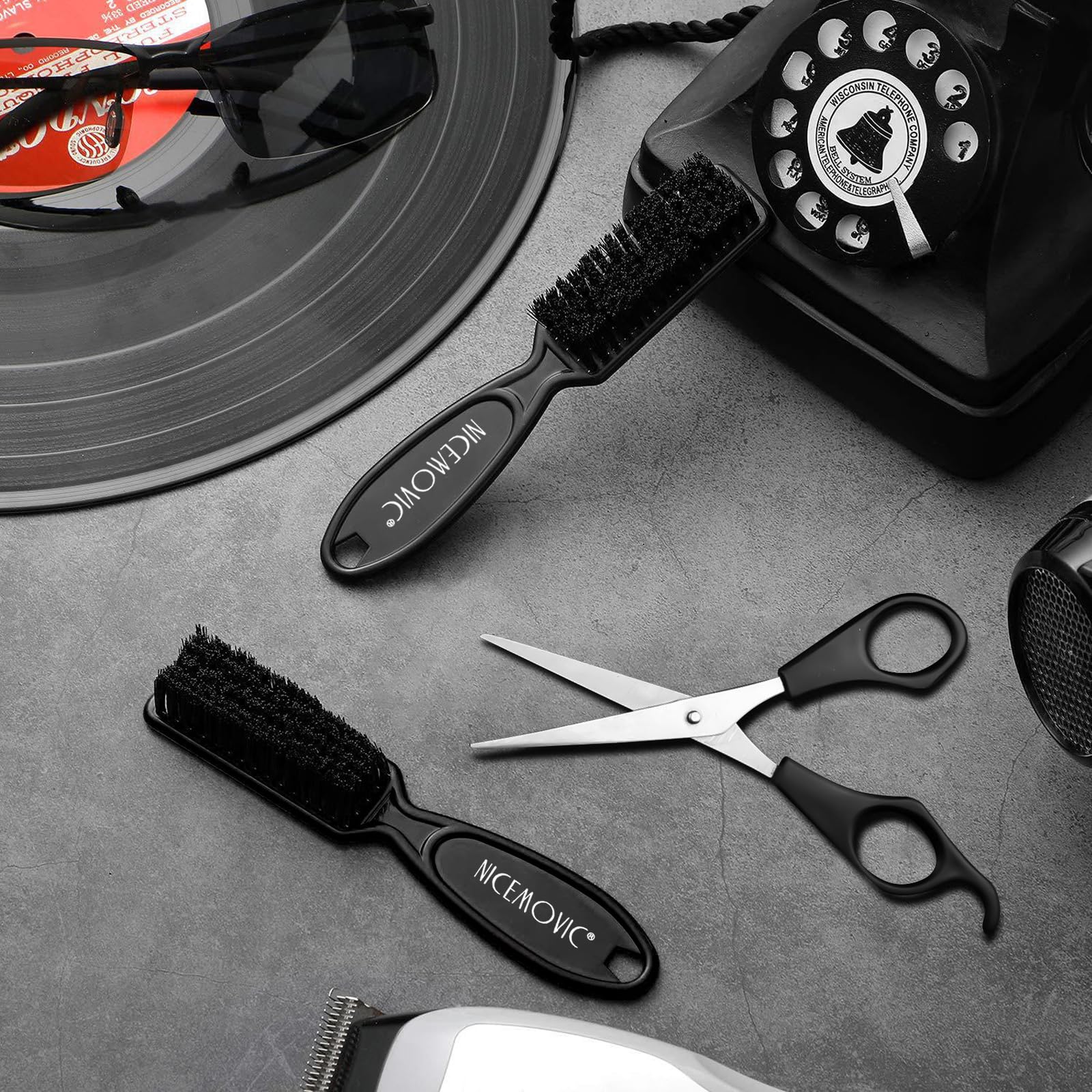 NICEMOVIC barber clipper brushes multiuse cleaning for blades, nails, and kitchen tasks