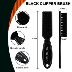 Nicemovic barber cleaning brush anti-slip handle for secure grip during grooming