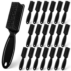 Nicemovic barber cleaning brush with plastic handle and nylon bristles for precise blade cleaning