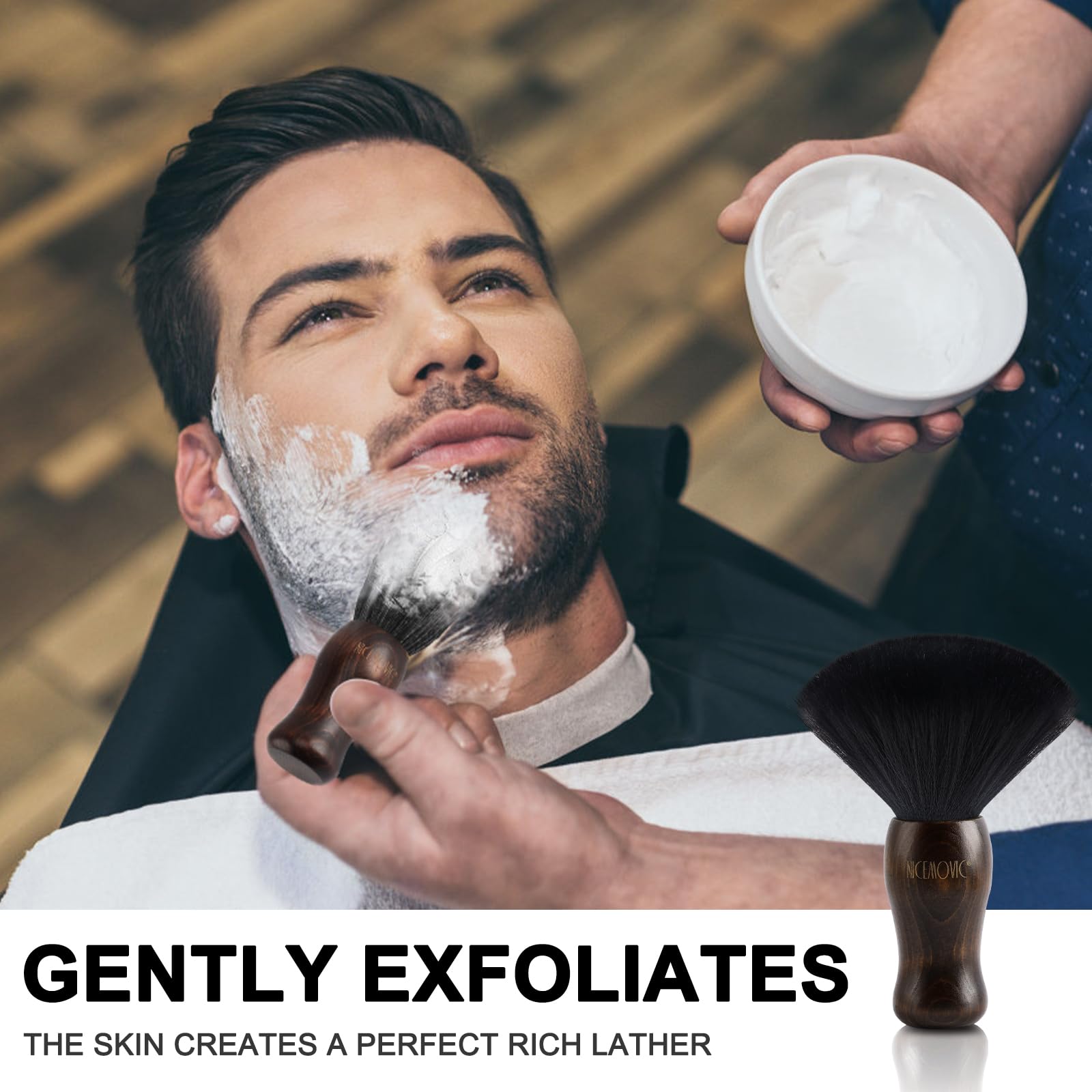 NICEMOVIC barber duster cleaning blades and tools efficiently