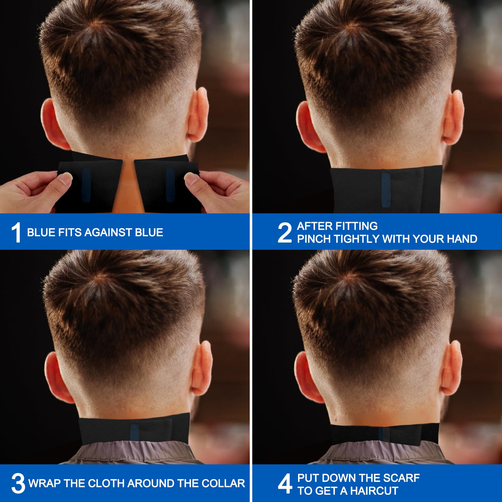 NICEMOVIC neck strip stretched on neck demonstrates secure fit for client comfort.